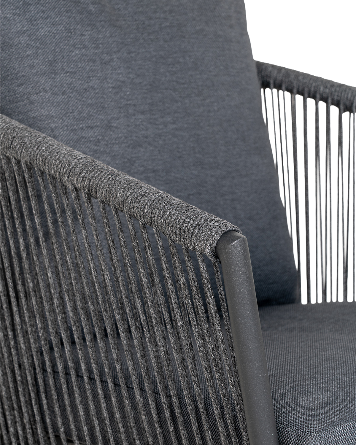 Salerno havestol, grå/sort