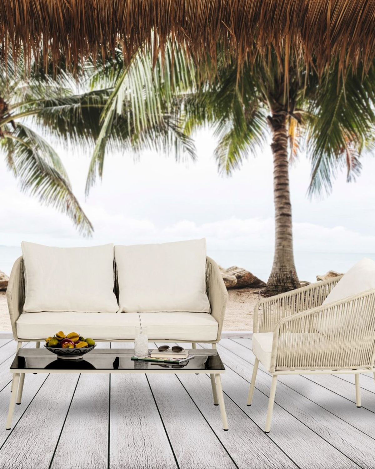 Elba lounge sæt, sand