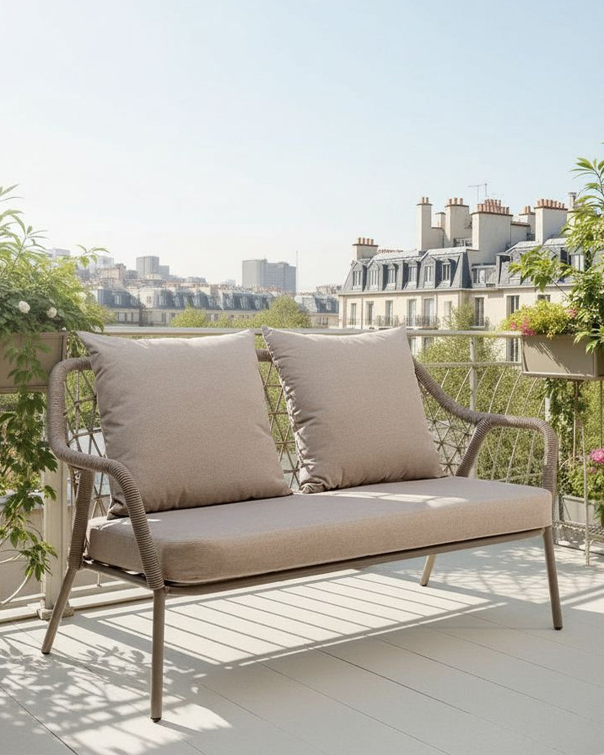 Milos 2 pers. sofa, taupe