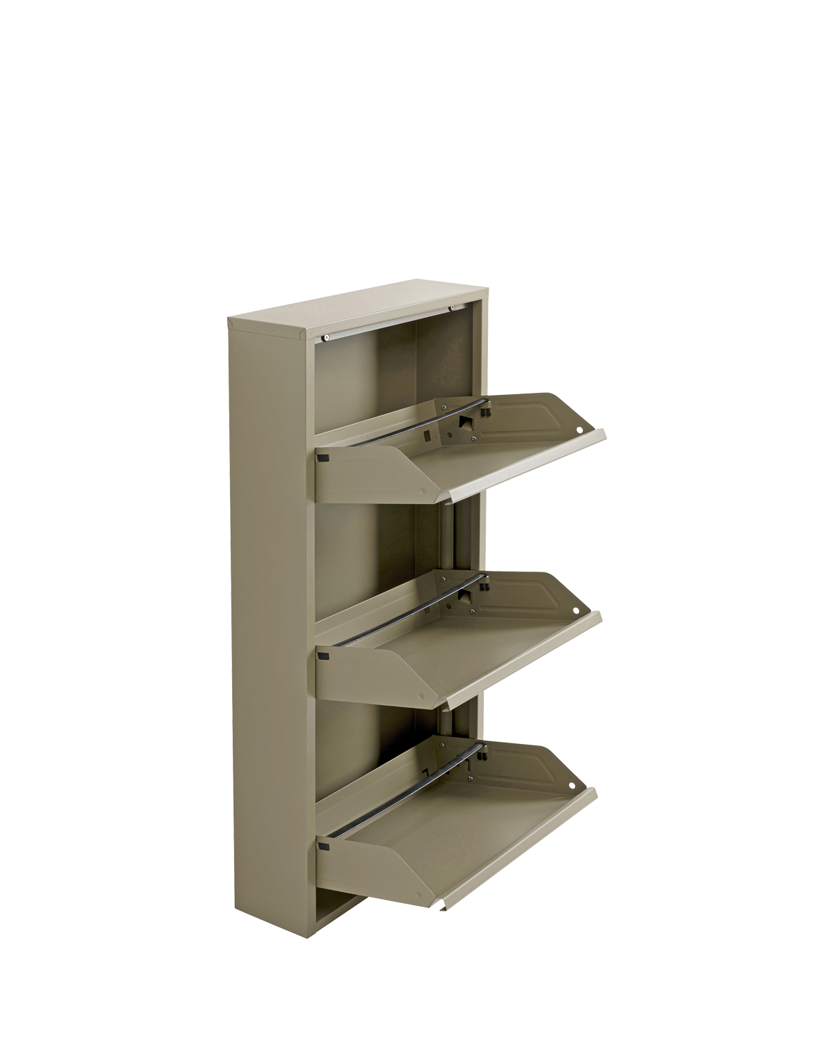 Caruso skoskab 3 låger, khaki
