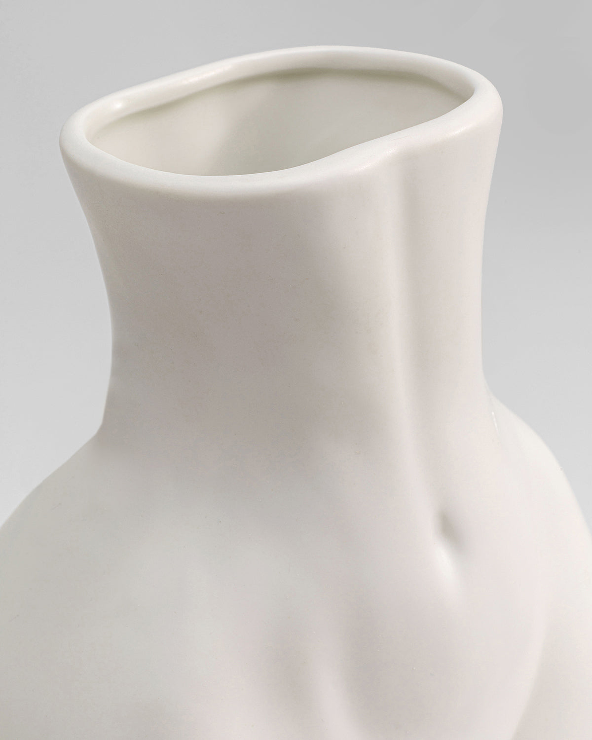 Donna vase lille, hvid