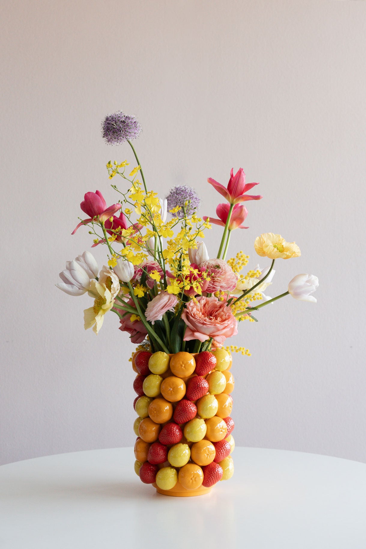 Frugt parade vase høj