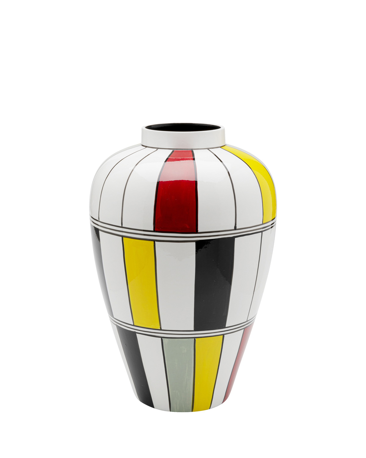 Primary shades vase