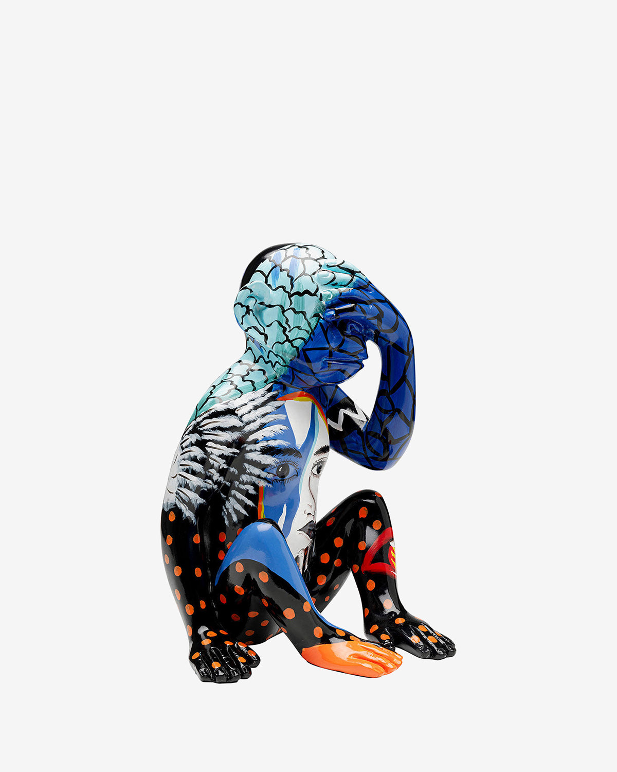 Graffiti monkey blue