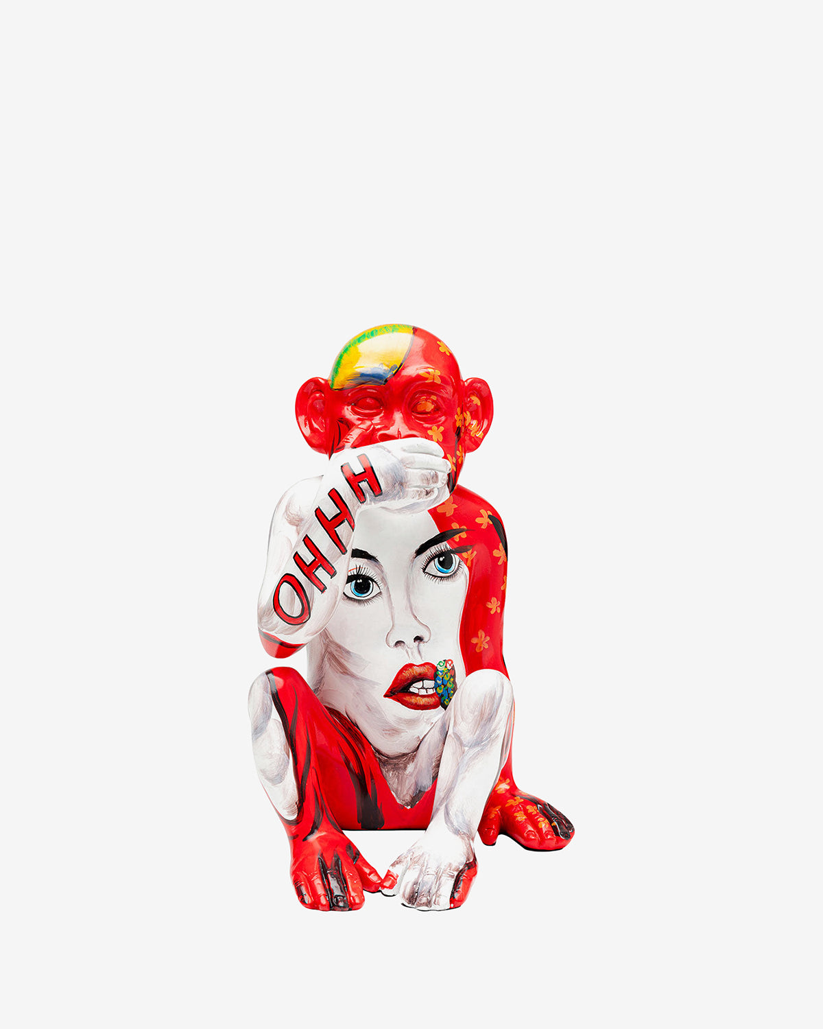Graffiti monkey red