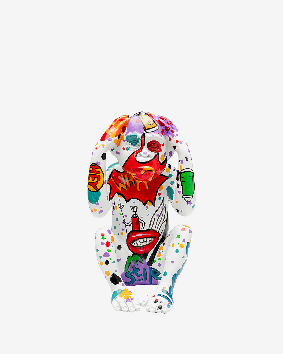 Graffiti monkey white