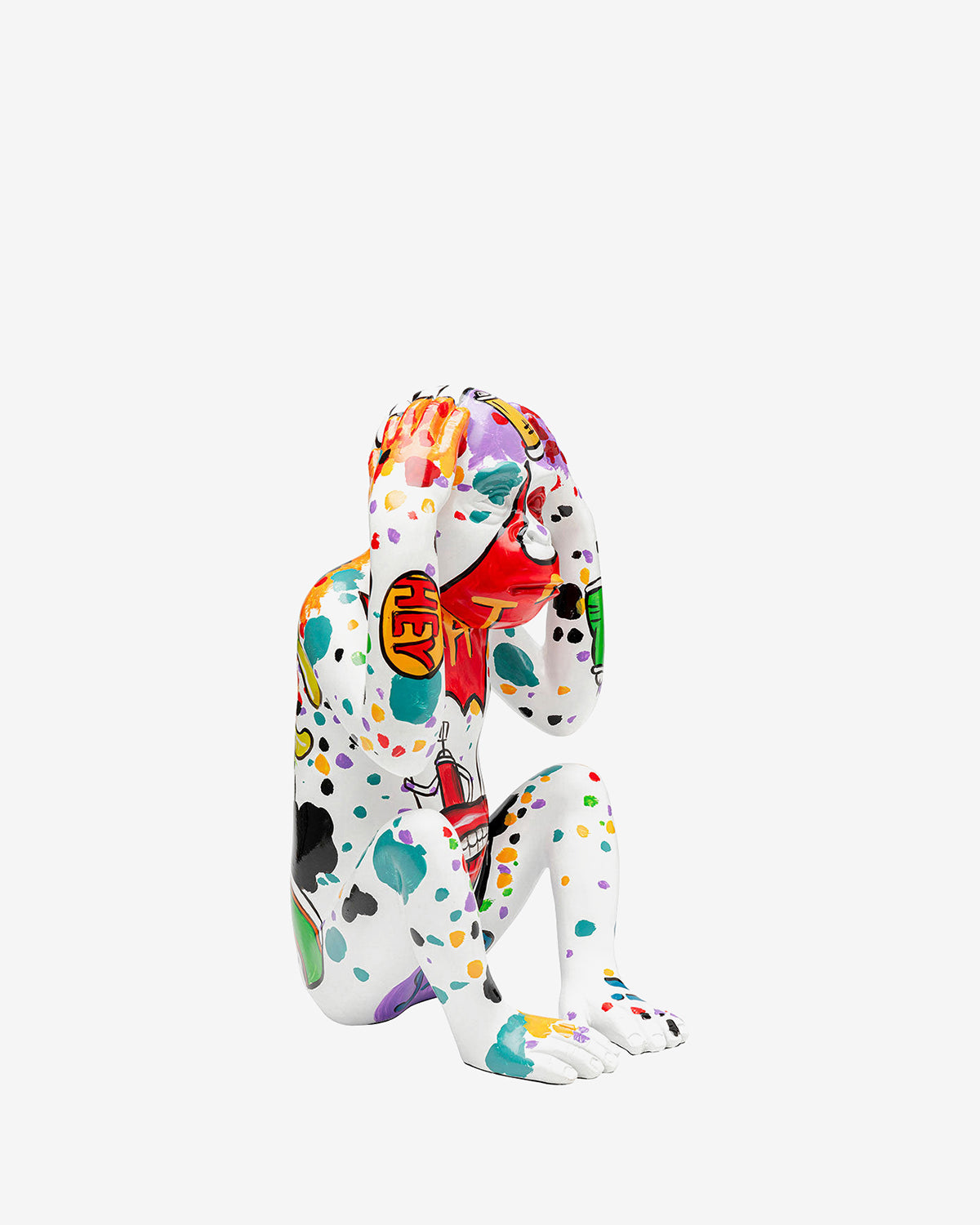 Graffiti monkey white