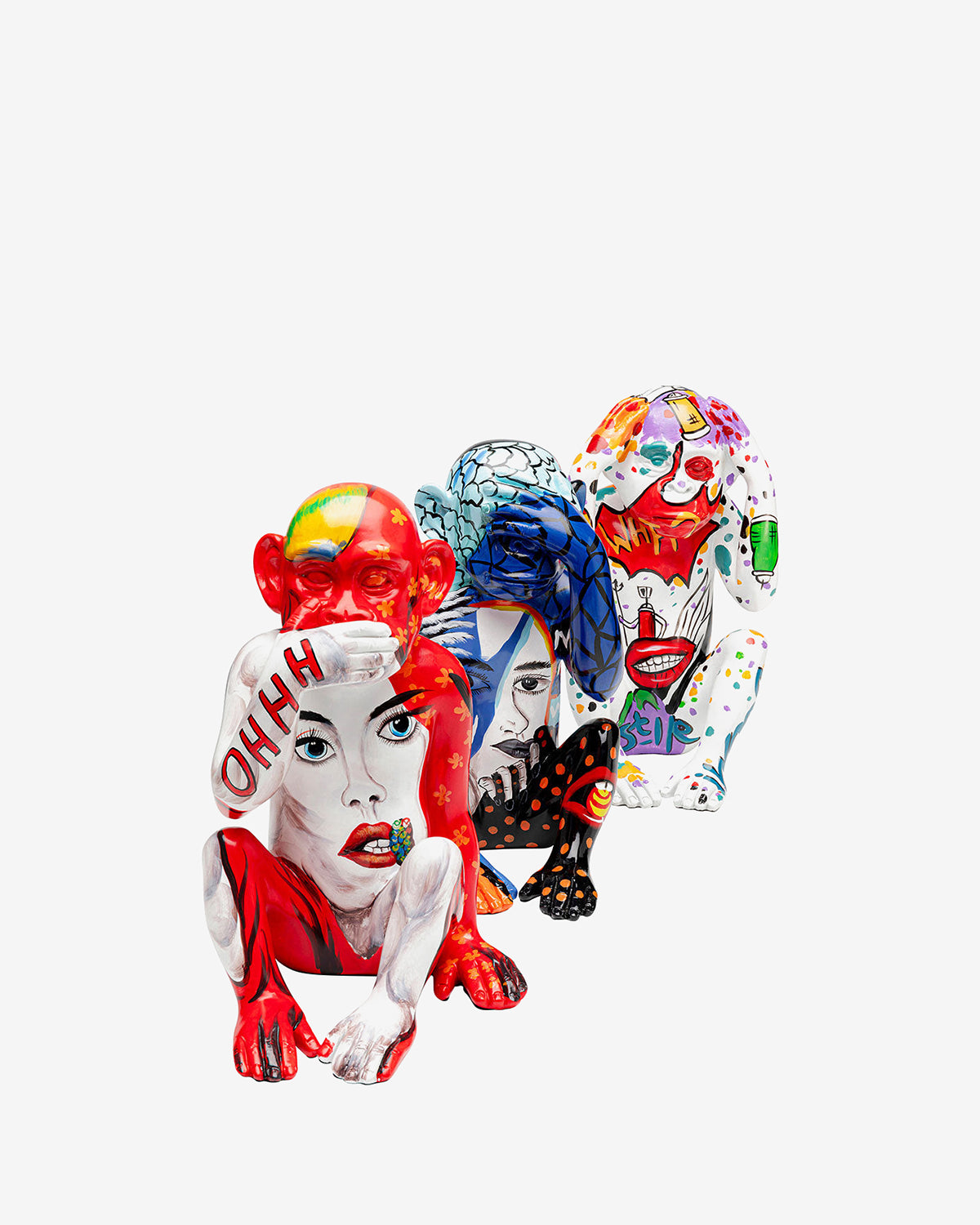 Graffiti monkey white