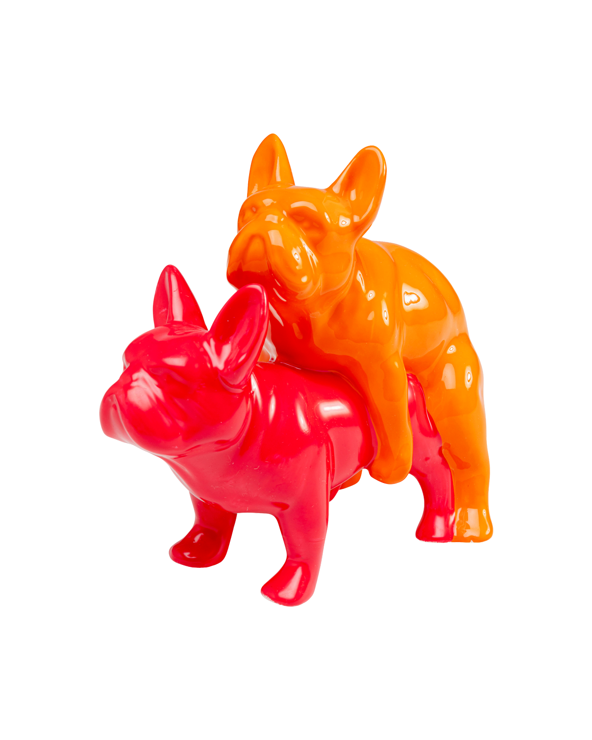 Deco Figurine Love Dogs Pink Duo Pop