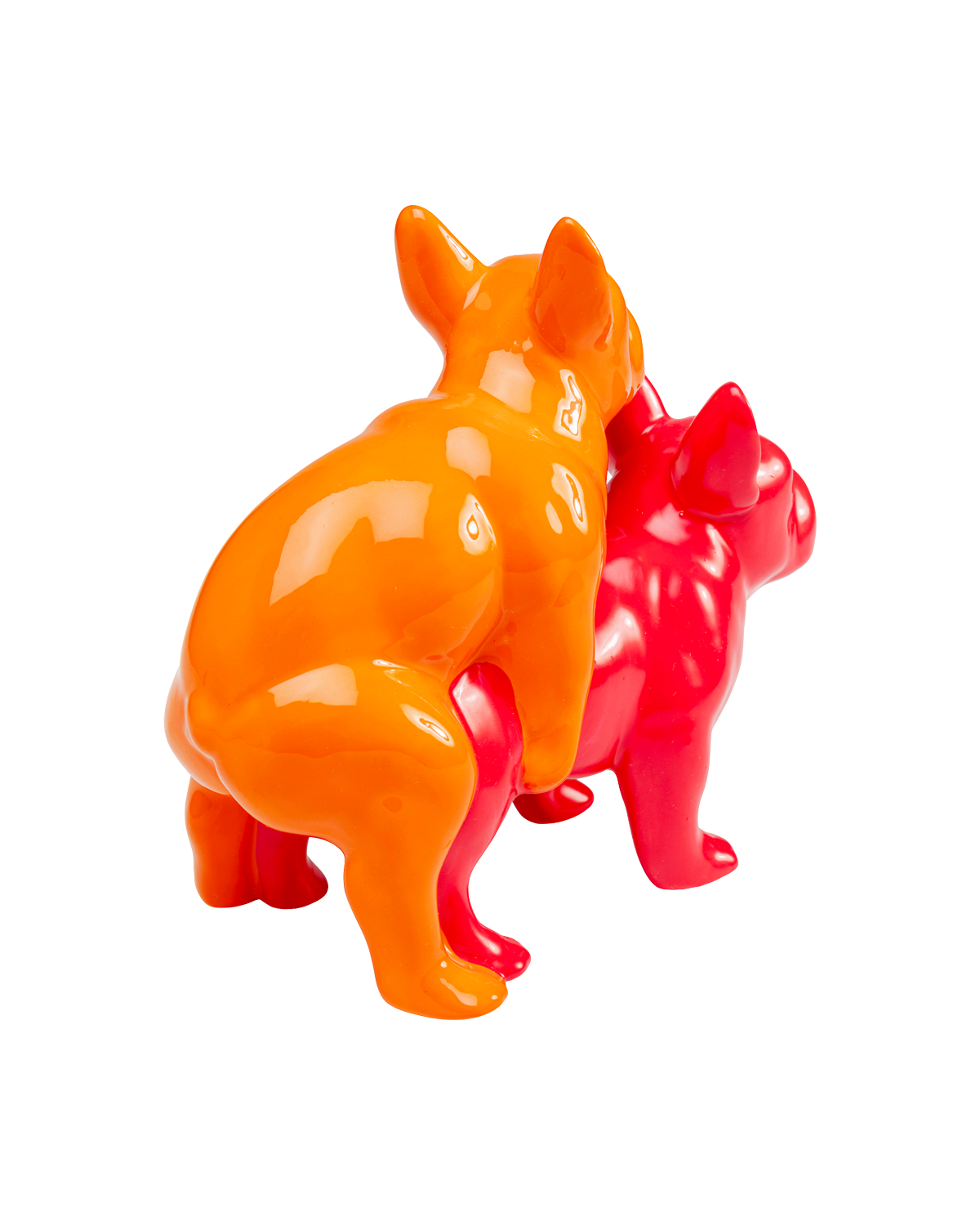 Deco Figurine Love Dogs Pink Duo Pop