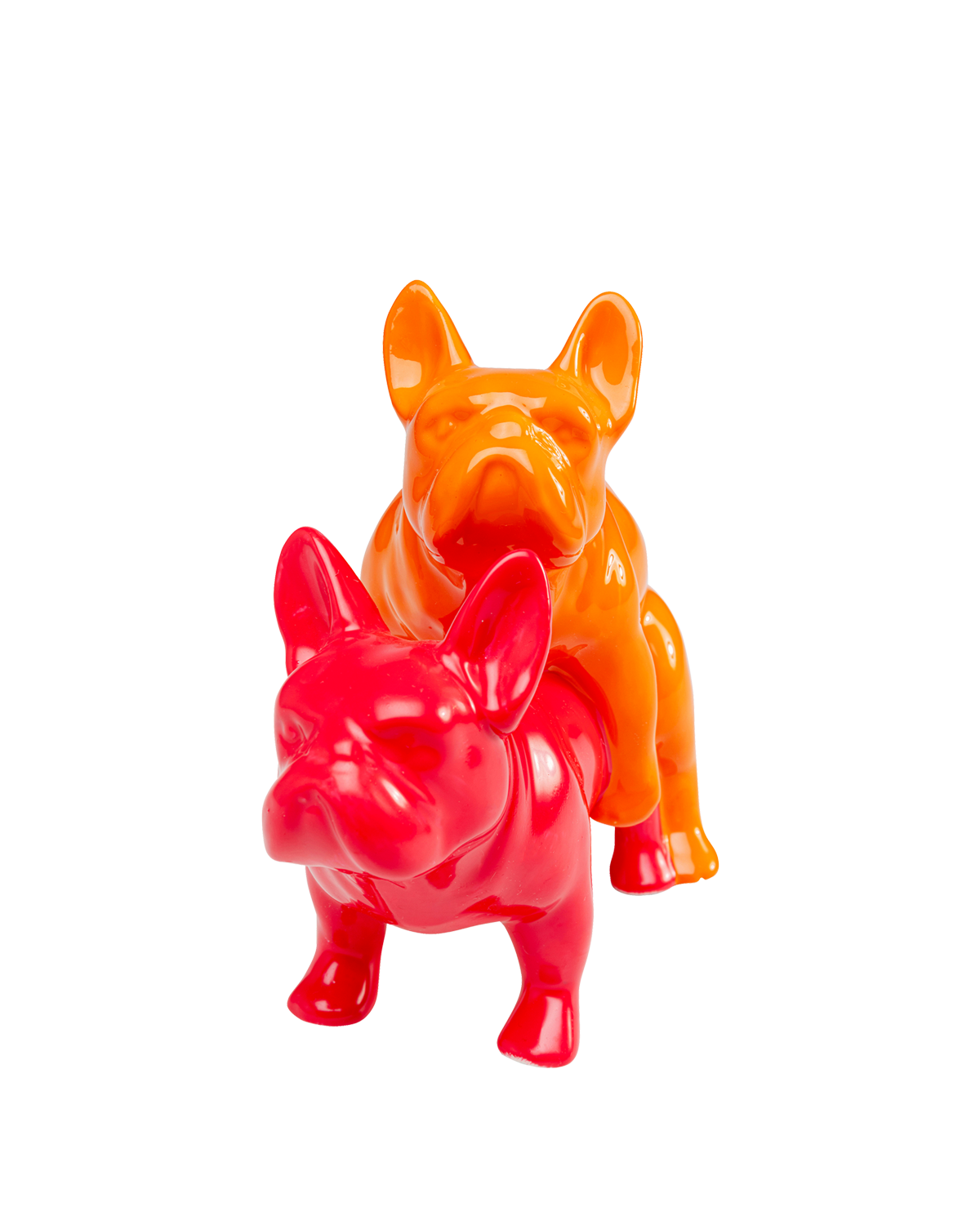 Deco Figurine Love Dogs Pink Duo Pop