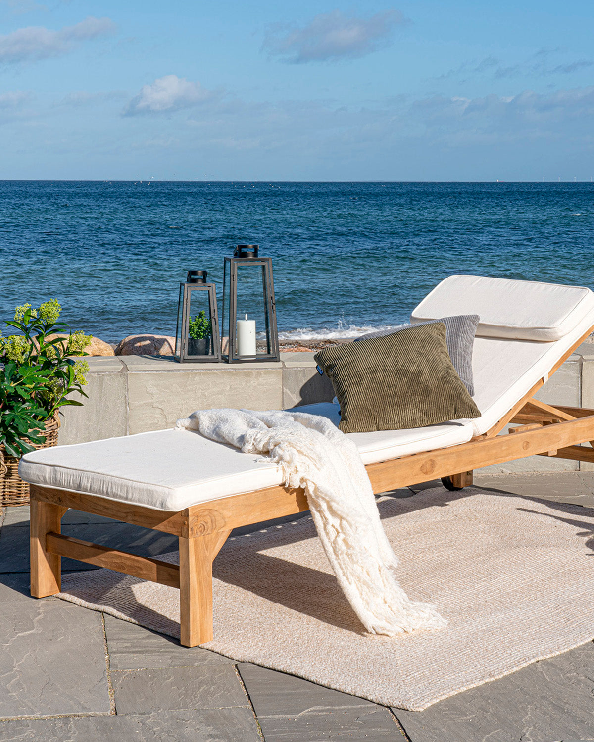 Andorra solvogn, teak natur