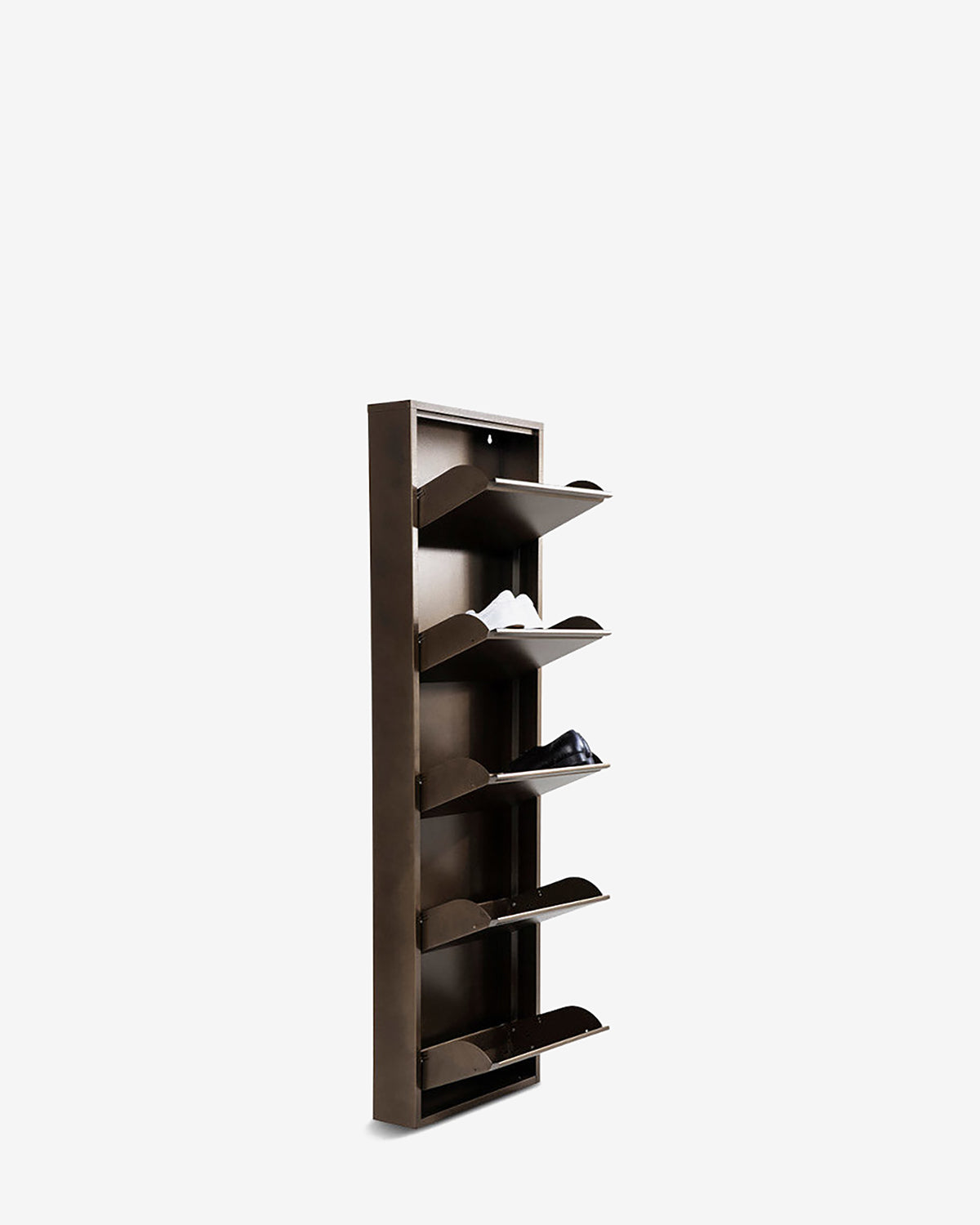 Caruso skoskab 5 låger, bronze