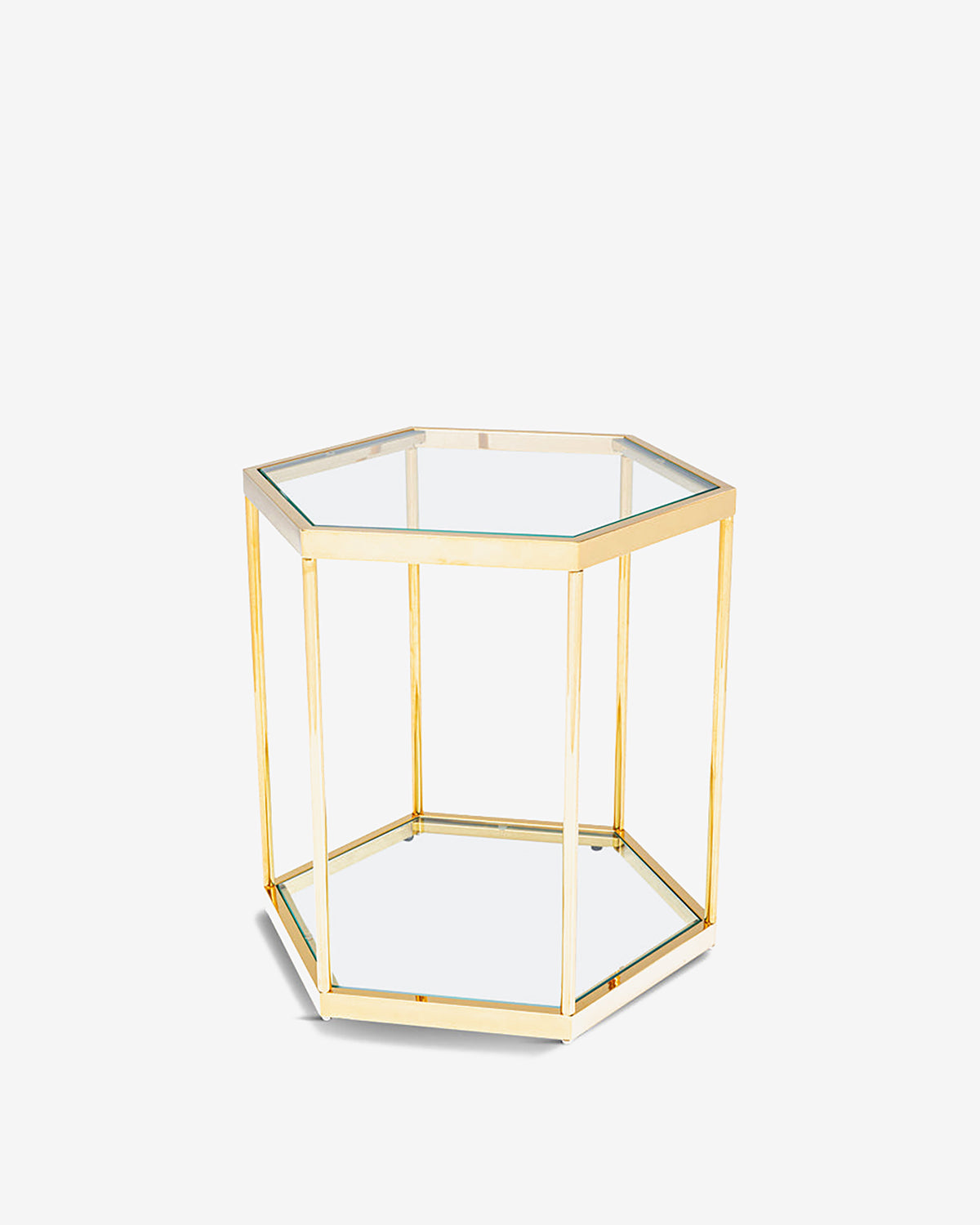 Comb sidebord, guld