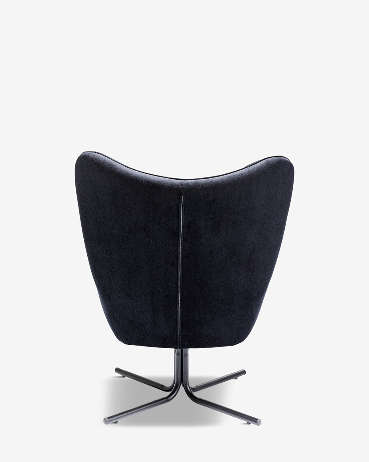 Oscar drejestol, sort velour