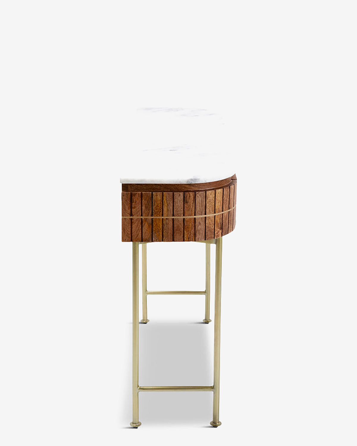 Grace konsolbord mango/ hvid marmor top