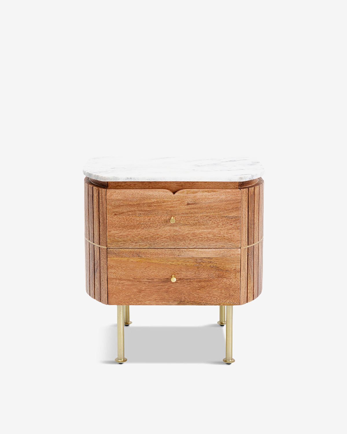 Grace sengebord, hvid marmor top