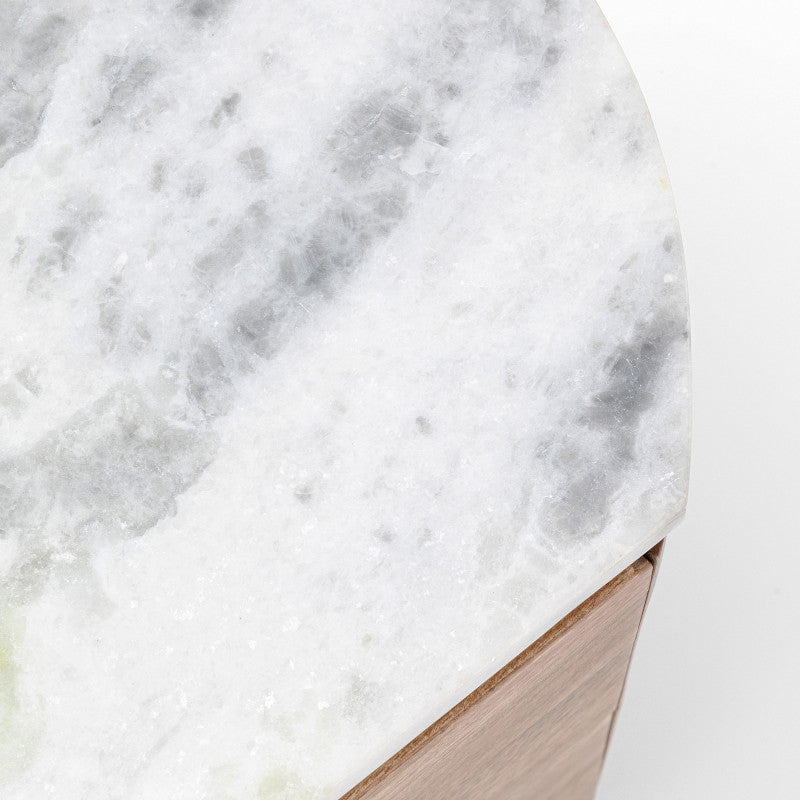 Grace sengebord, hvid marmor top