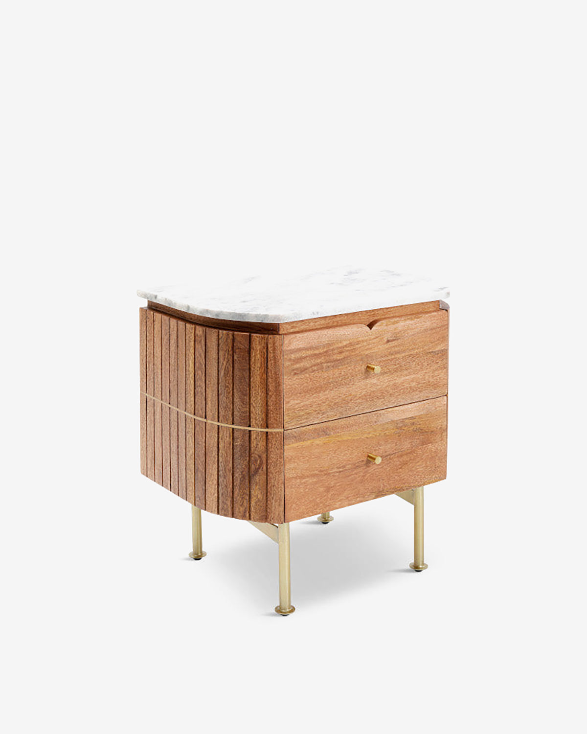 Grace sengebord, hvid marmor top