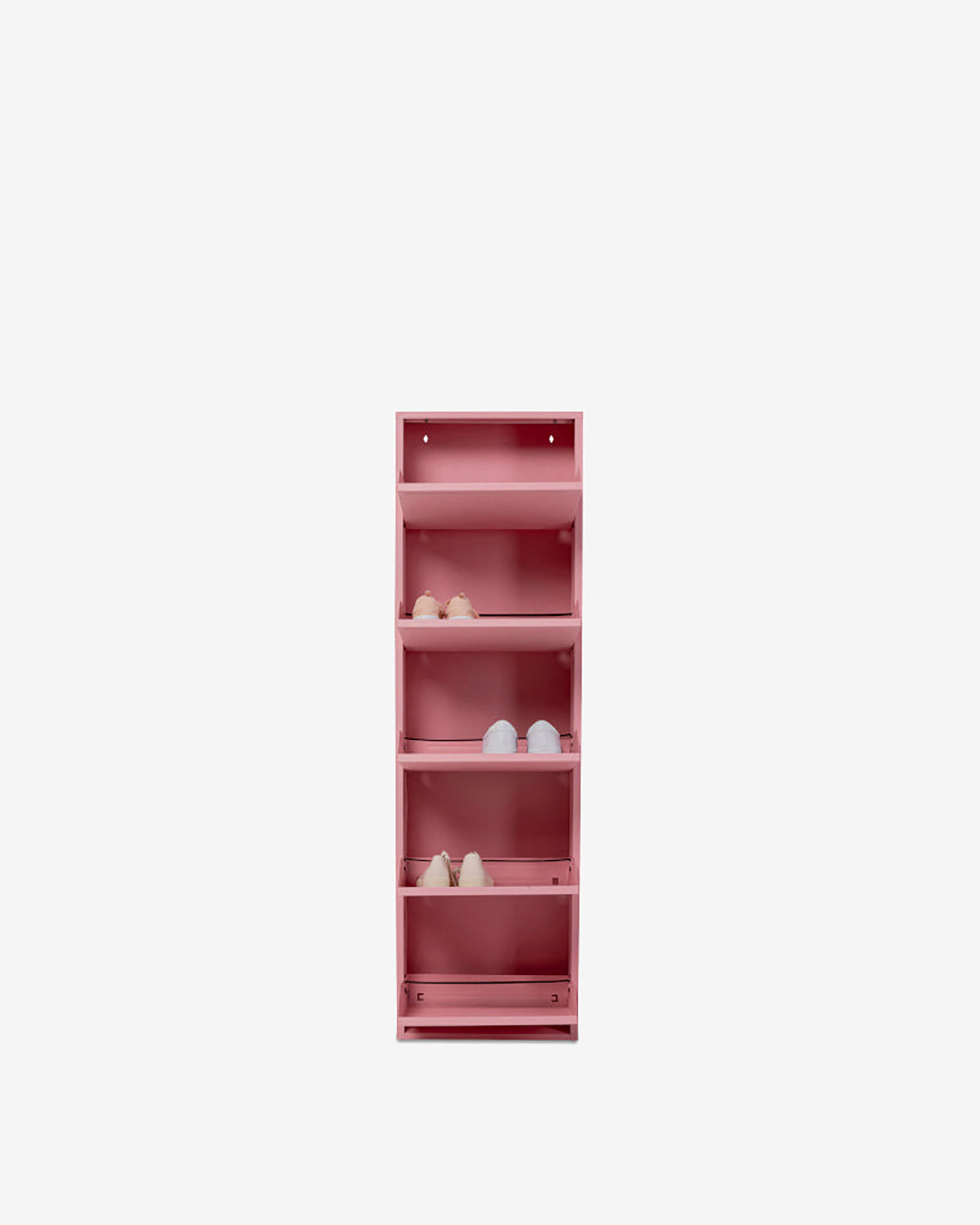 Caruso skoskab, 5 låger rosa