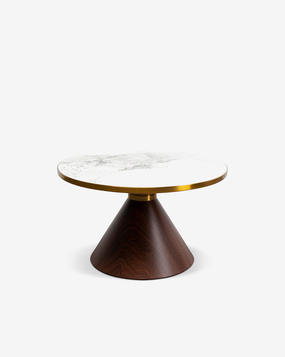Cono sofabord, hvid keramisk marmor look