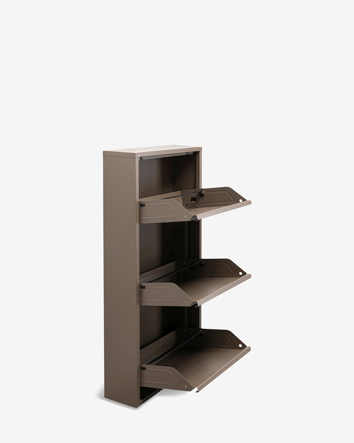 Caruso skoskab 3 låger, taupe
