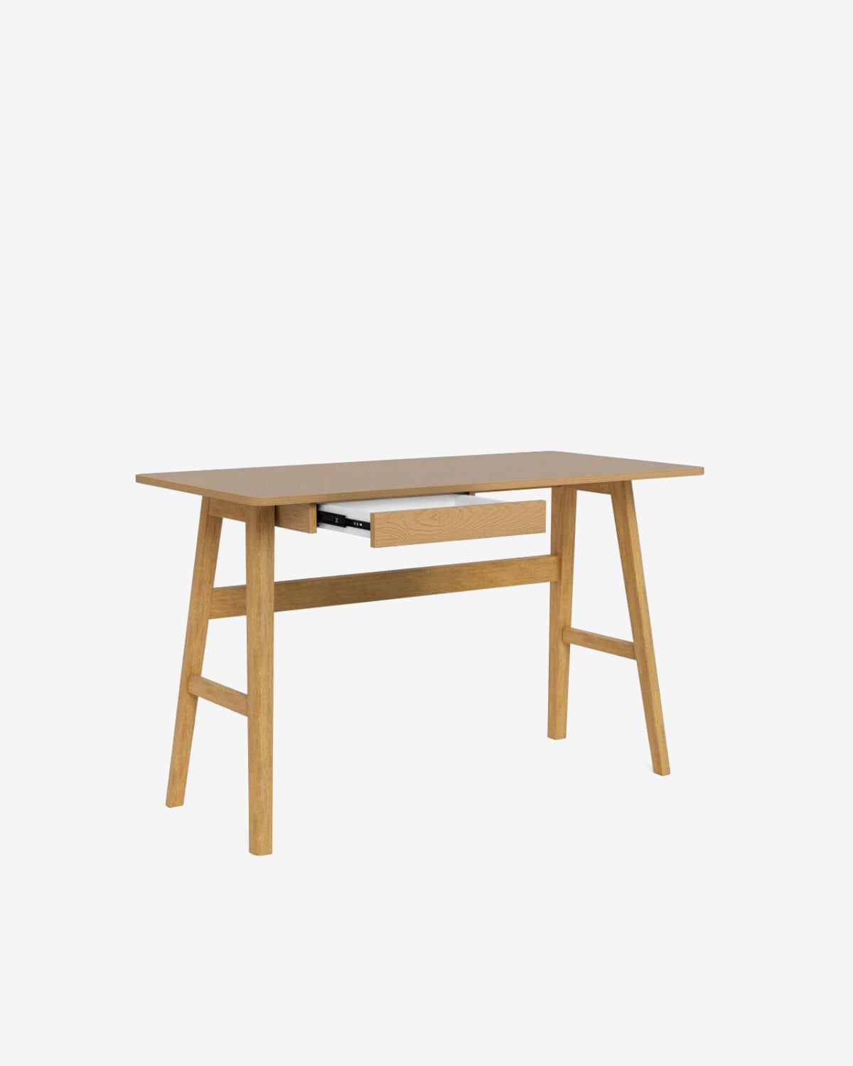 Barnett skrivebord, lak egefiner