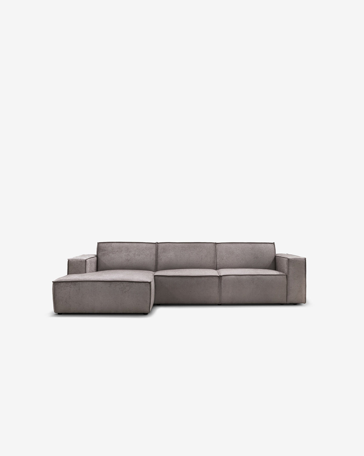 Espada sofa m/chaiselong, gråbrun*