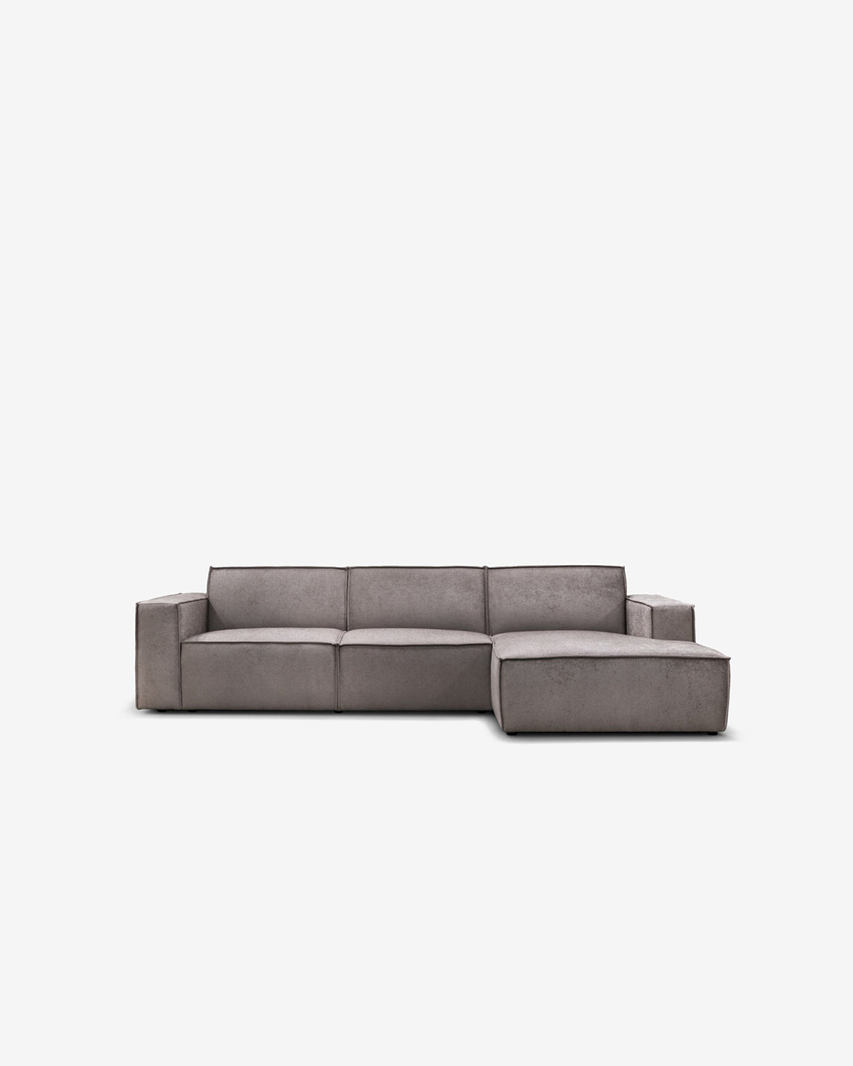 Espada sofa m/chaiselong, gråbrun*
