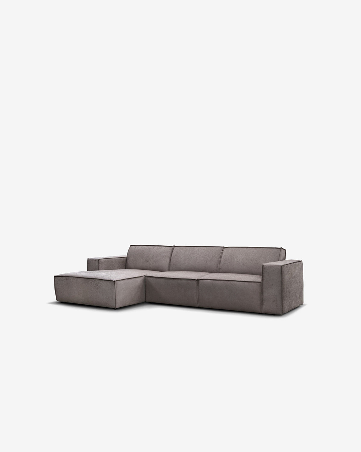 Espada sofa m/chaiselong, gråbrun*