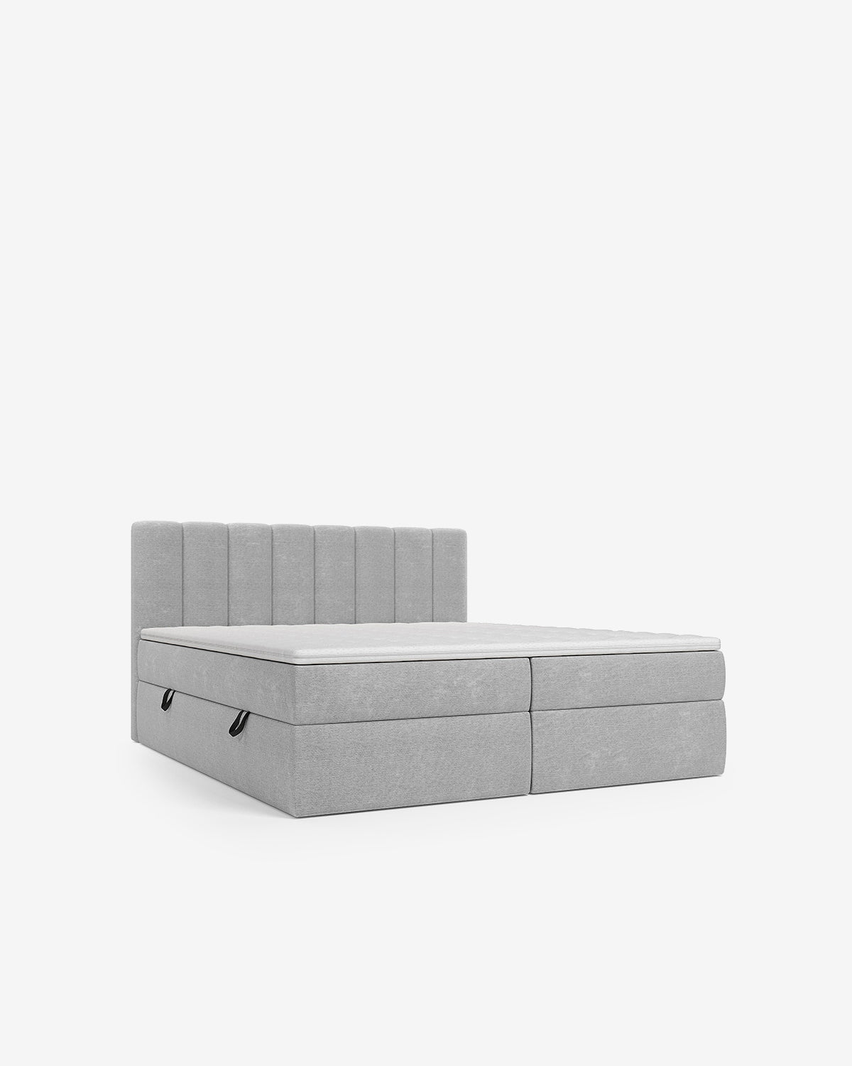 Mala seng 180x200 cm m/gavl, grå