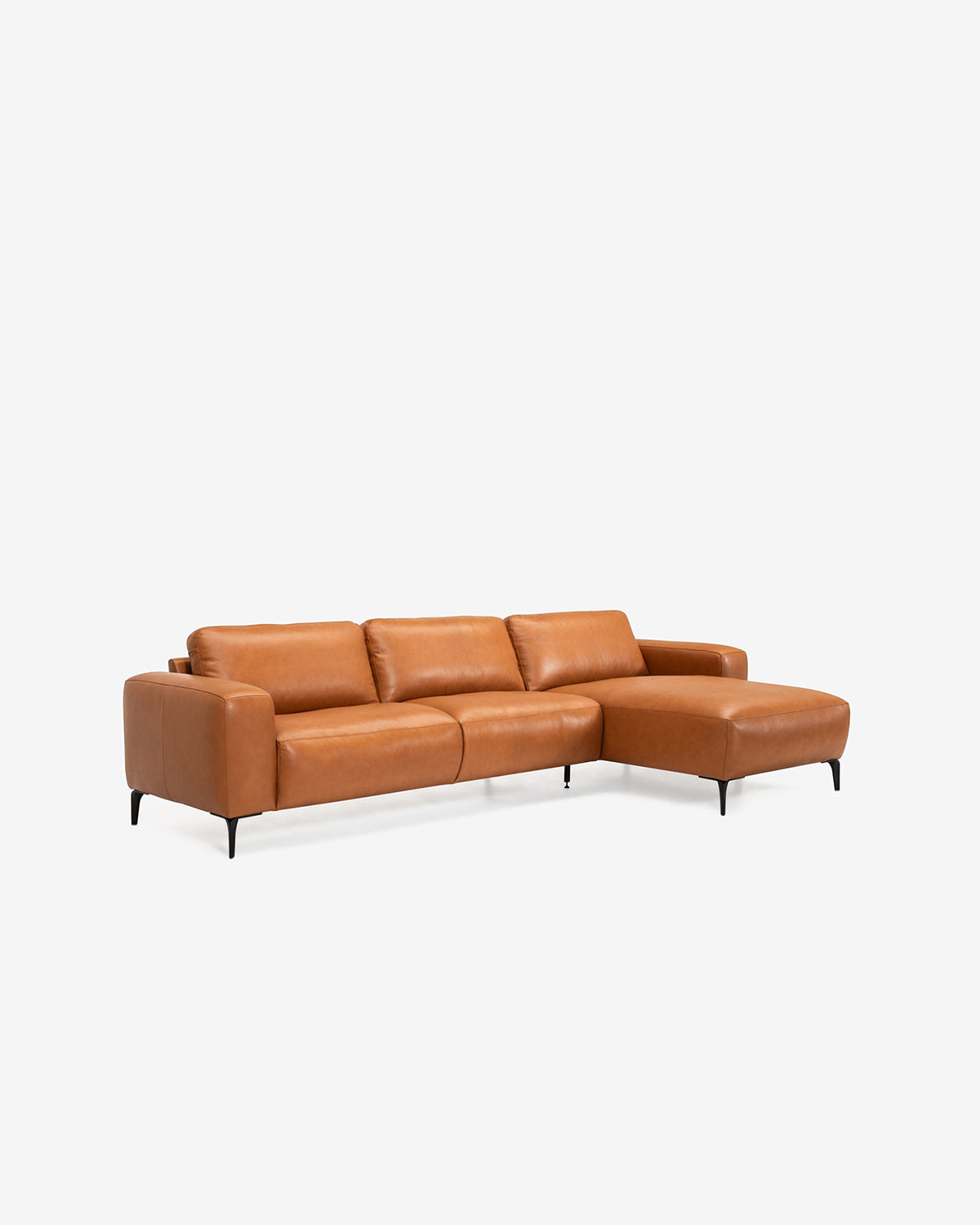 Maranello byggesofa, cognac læder