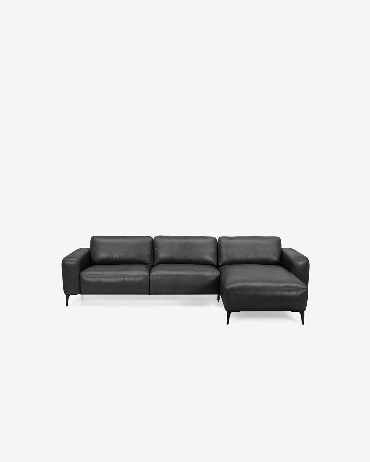 Maranello byggesofa, sort læder
