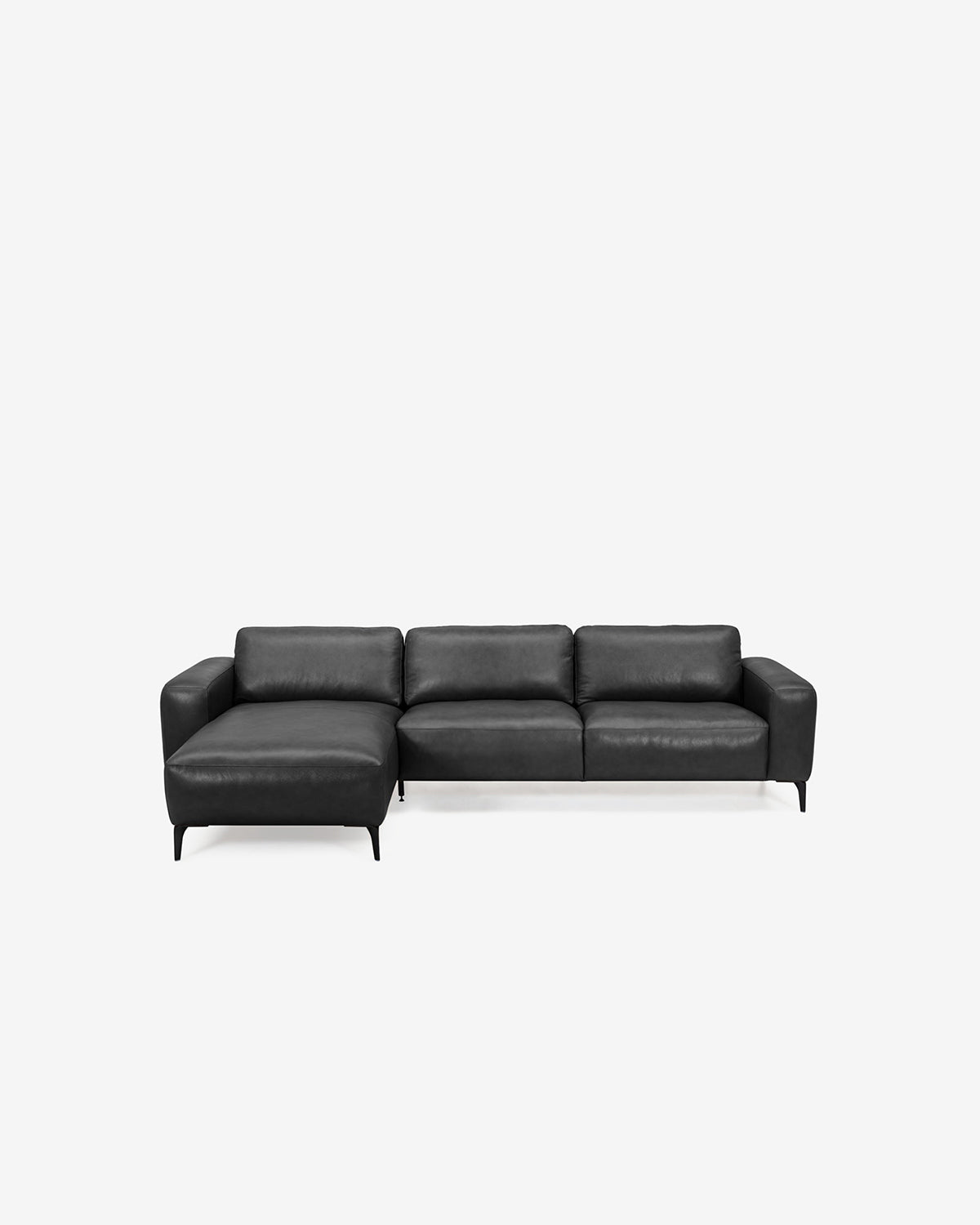 Maranello byggesofa, sort læder
