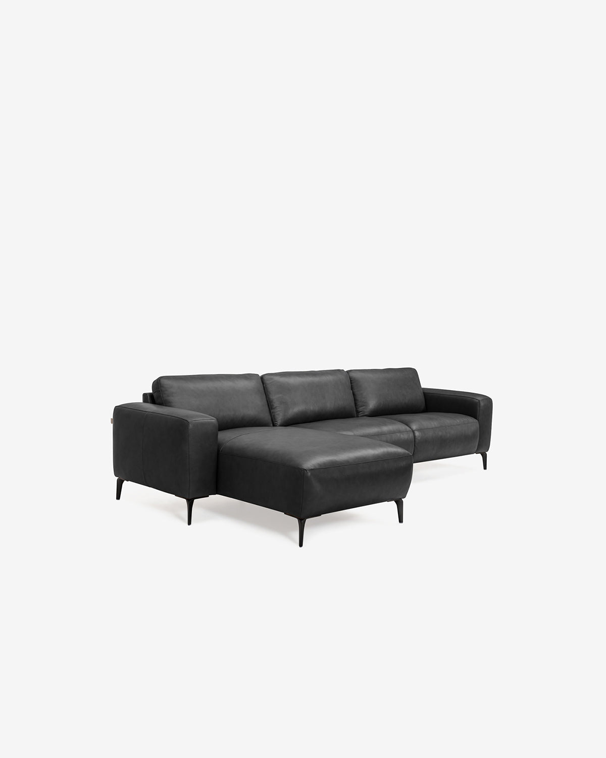 Maranello byggesofa, sort læder