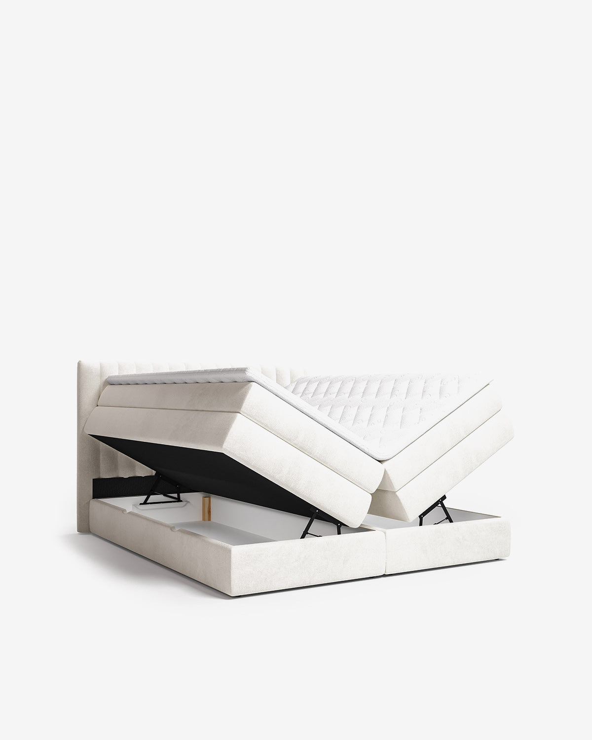 Simo magasinseng 140x200, m/gavl, beige