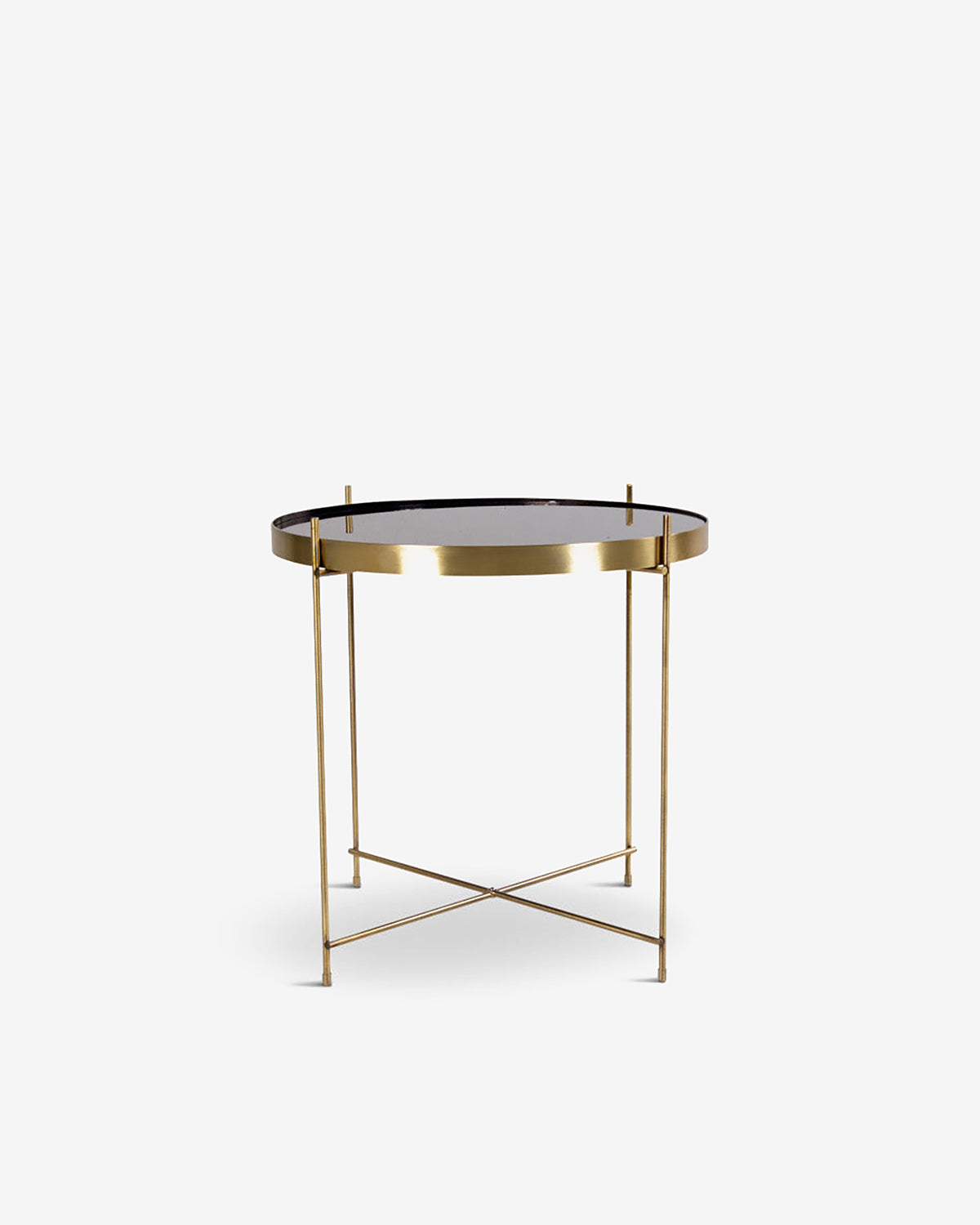 Ajdir sofabord, messing/glas