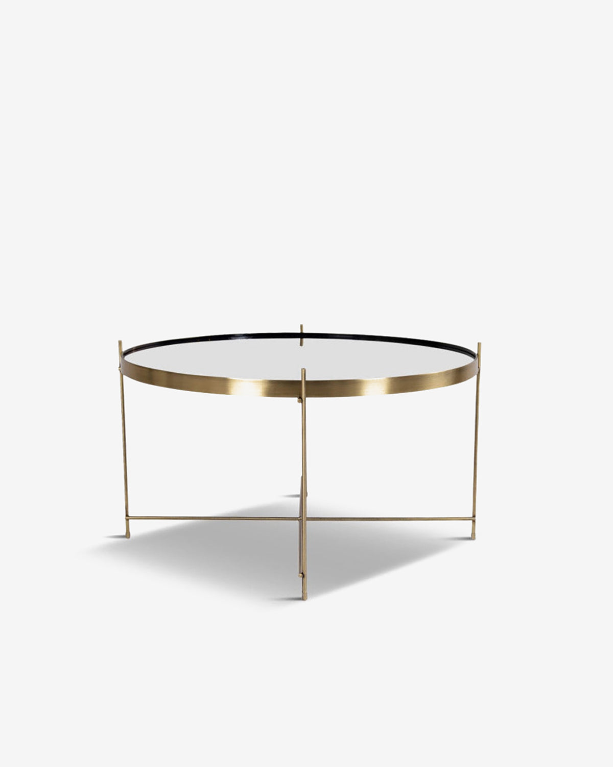 Ajdir sofabord, messing/glas