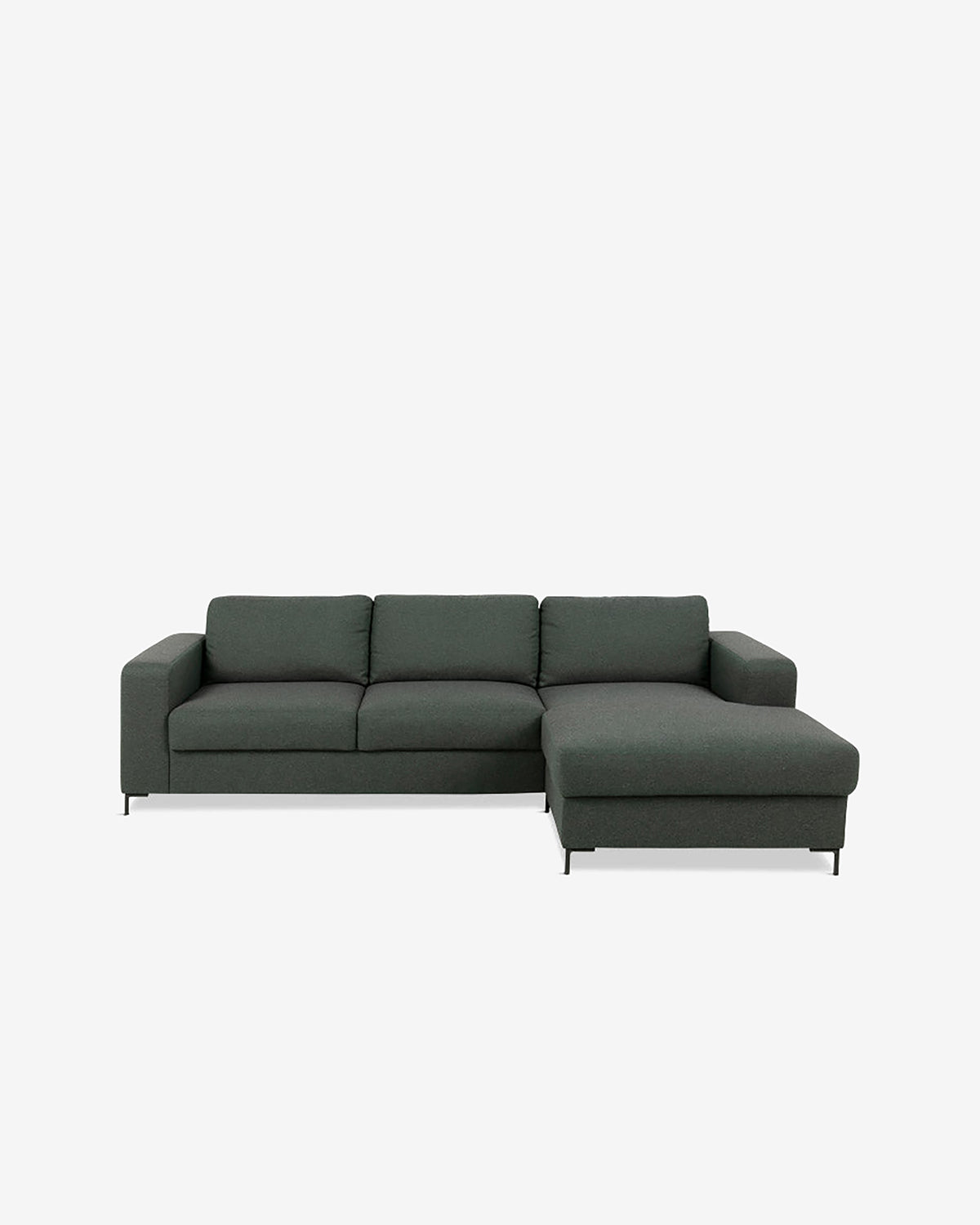 Construct 2 sofa m. chaiselong, grøn