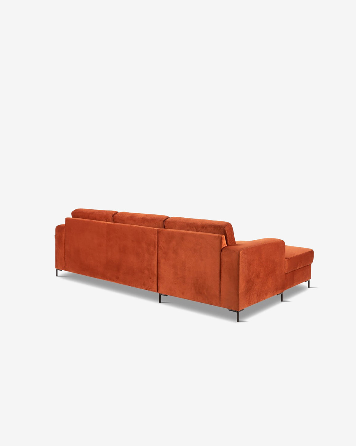 Construct 2 sofa m. chaiselong, orange