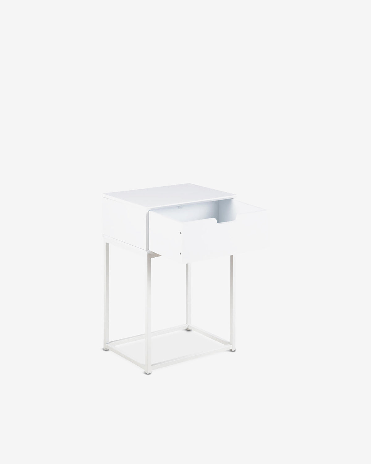 Cube natbord, hvid lak