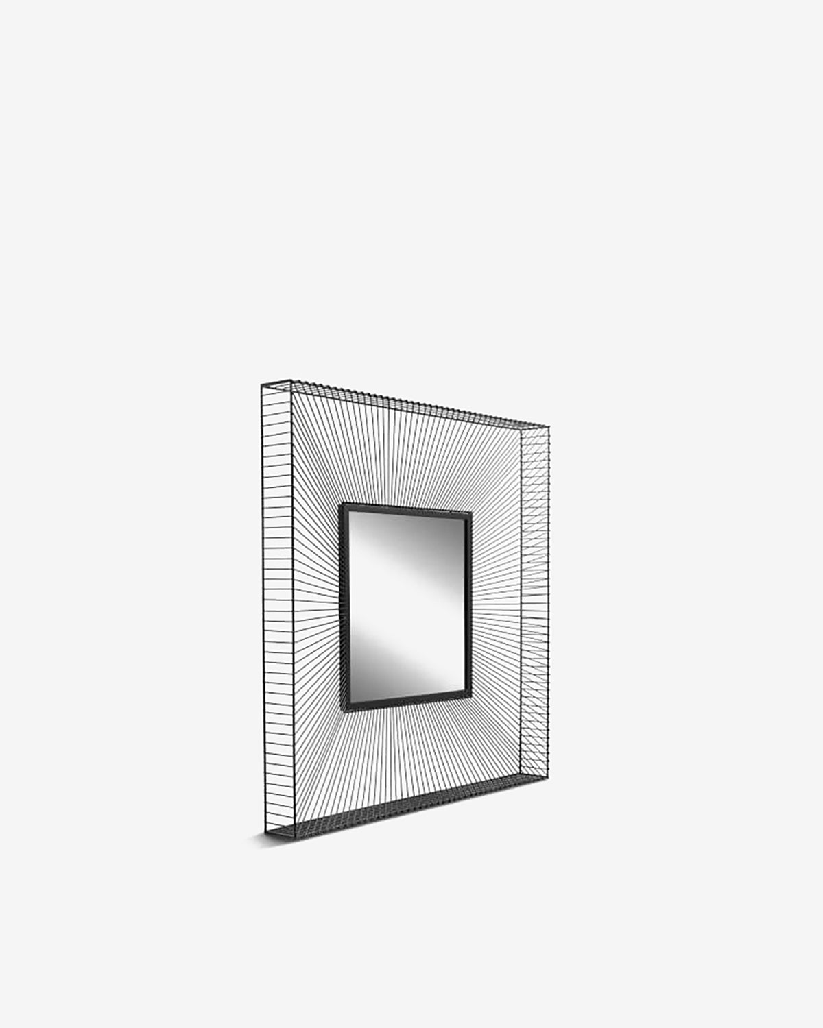 Dimension square spejl, sort