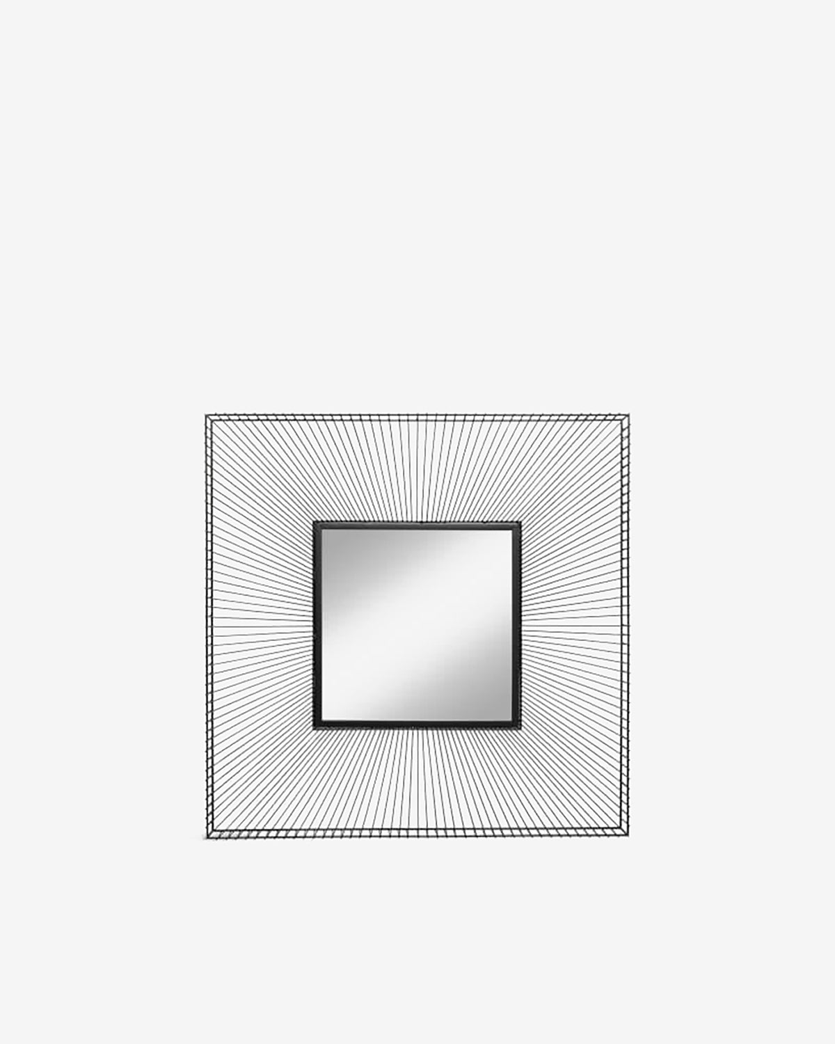 Dimension square spejl, sort