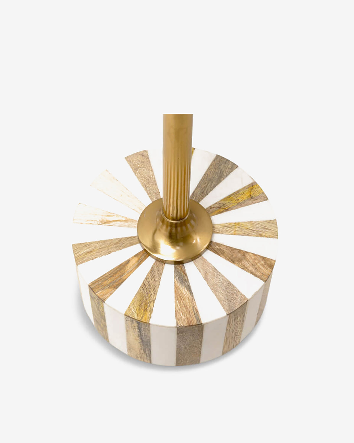 Domero cirque sidebord, guld/hvid