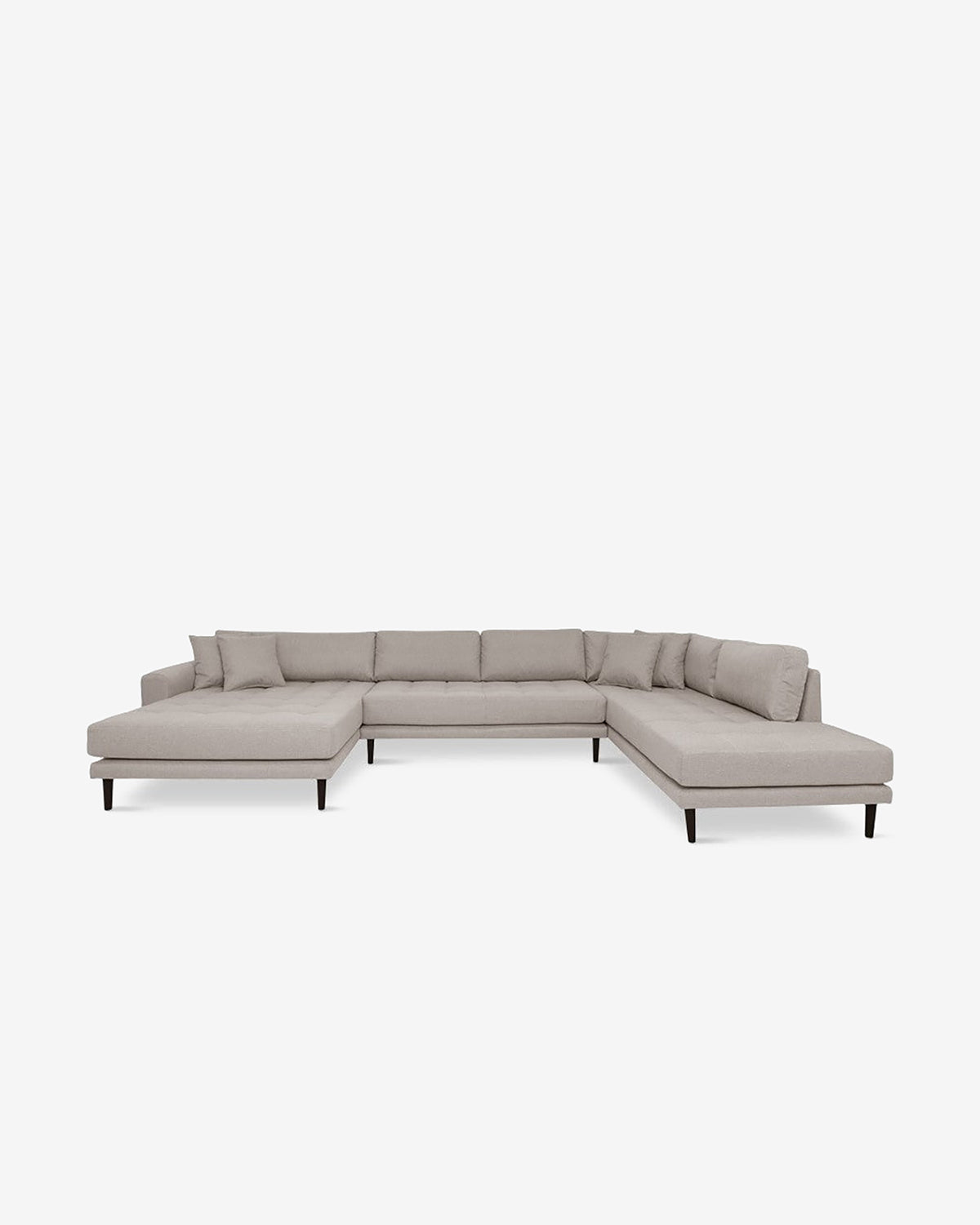 Fabio hjørnesofa, m/chaiselong, Stone