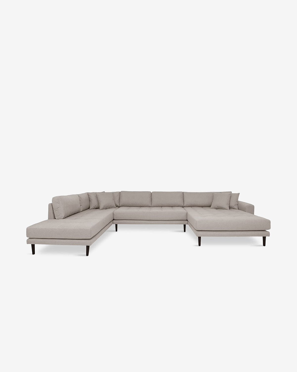 Fabio hjørnesofa, m/chaiselong, Stone