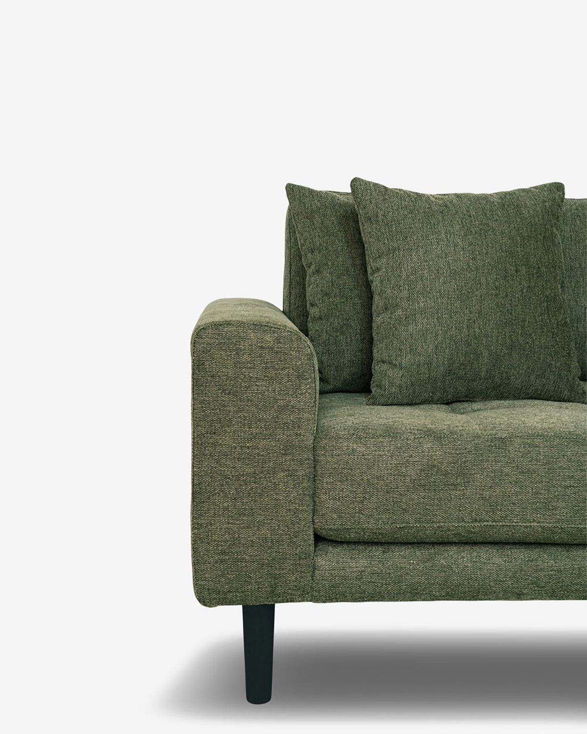 Fabio sofa m/chaiselong, olivengrøn