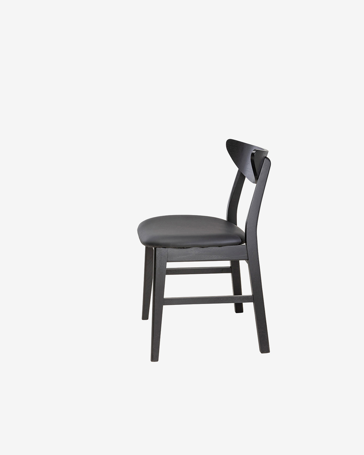 Liva spisestol sortbejdset eg