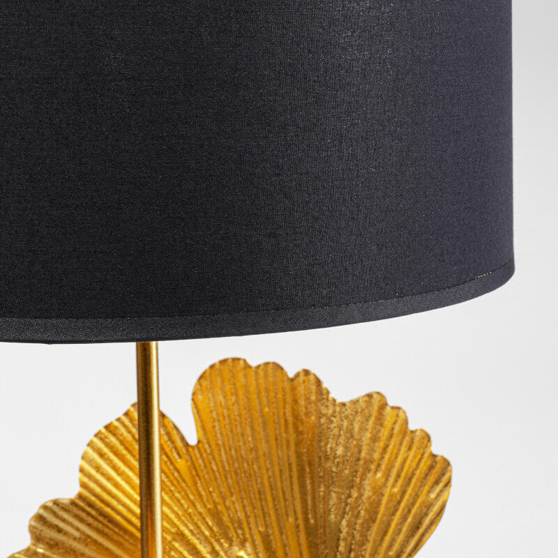 Flores bordlampe, guld/ sort skærm