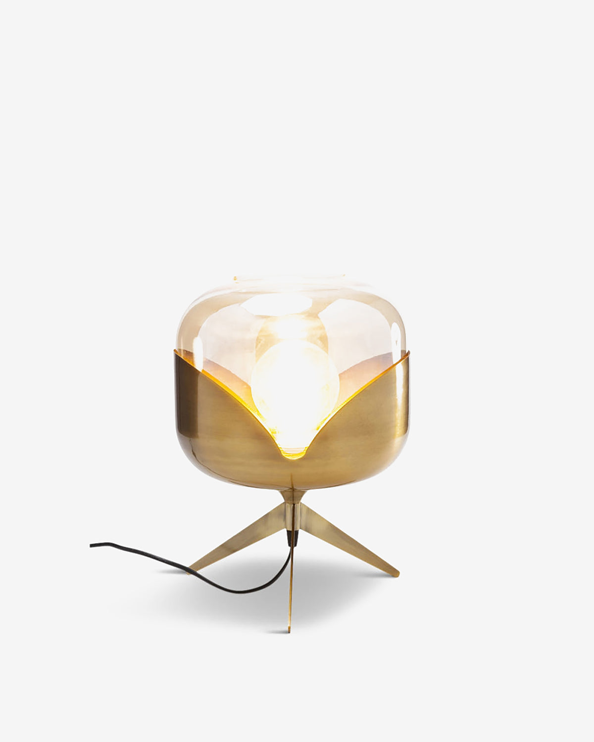 Golden goblet bordlampe, messing